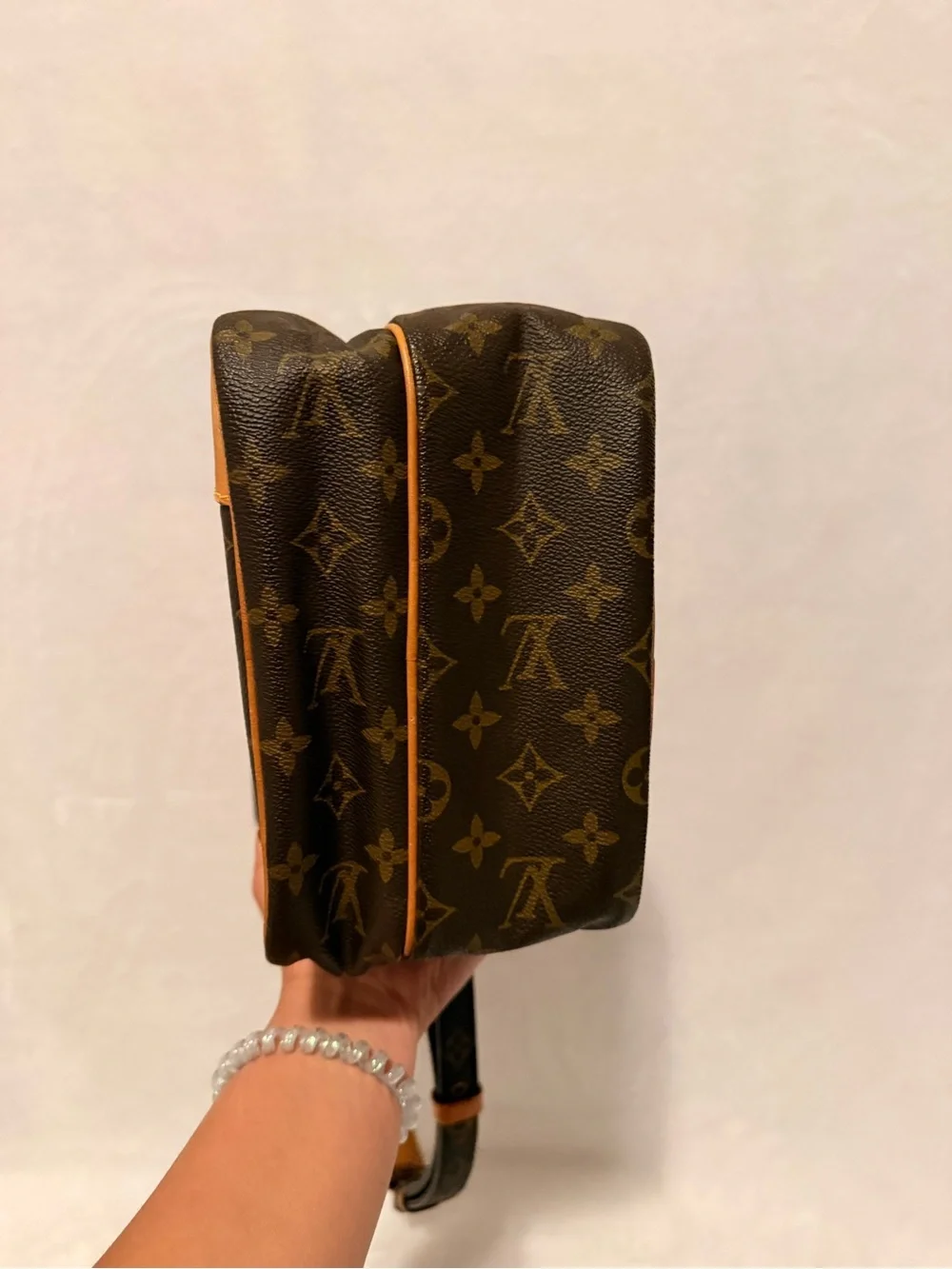 Louis Vuitton Amazone Shoulder Bag GM Brown Canvas 881 TH